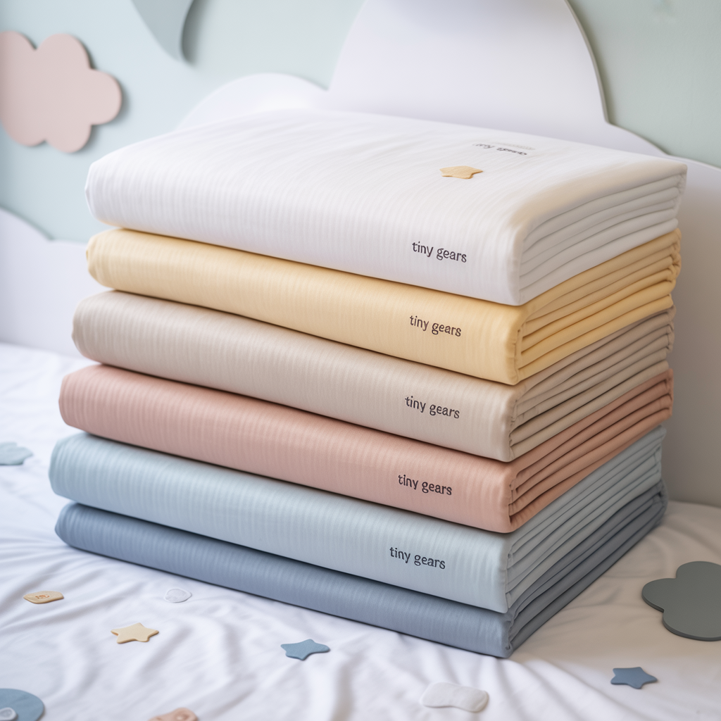 Tiny Gears Crib Sheets